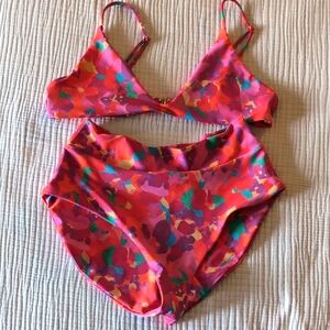 Skatie Size Medium Scarlette Bottom And Gisele Top Acai Print